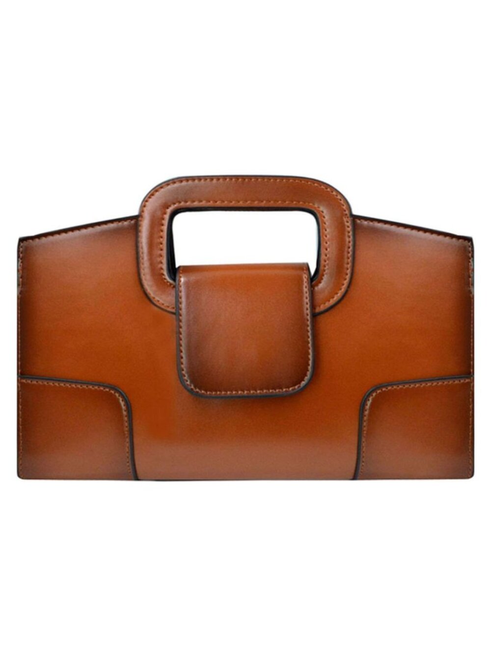 Womens Vintage Flap Satchel Tote PU Leather Clutch Crossbody Handbag